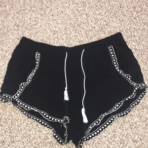 Black Bohemian Shorts